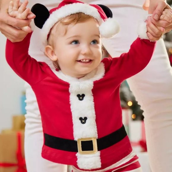 Disney Santa Mickey Mouse Costume Set - Picture 1 of 9
